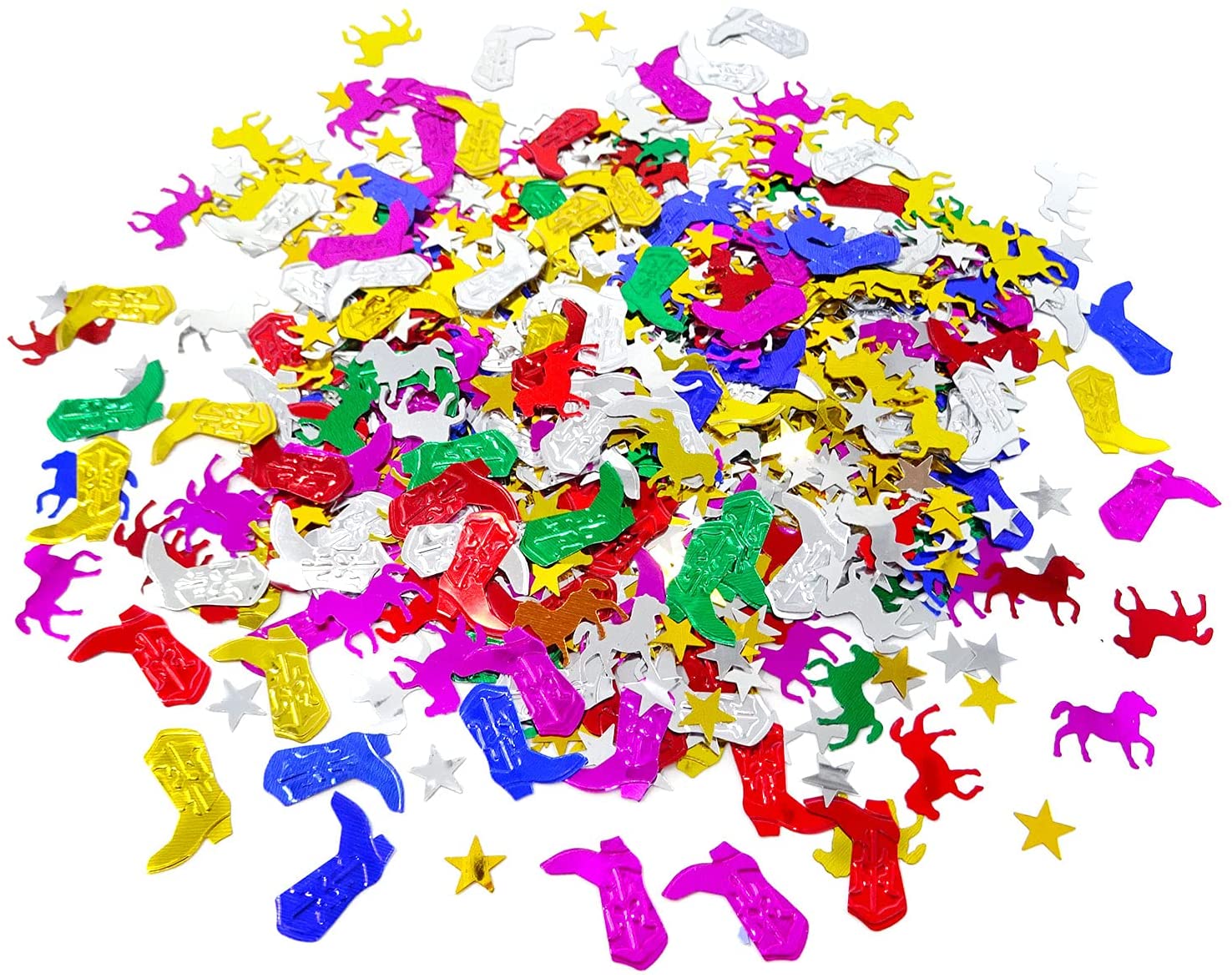 Horse Racing Boot Confetti, Western Cowboy Patrick, Theme Party Table