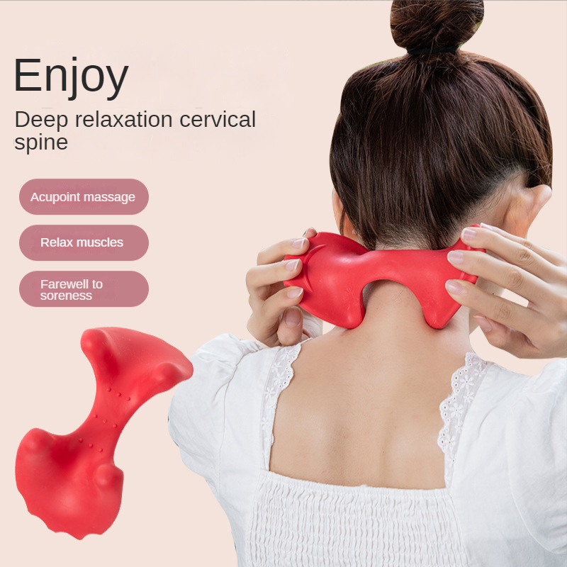 Neck Massager Roller Colorful Plastic Shoulder Trigger Point Therapy  Relaxation❤