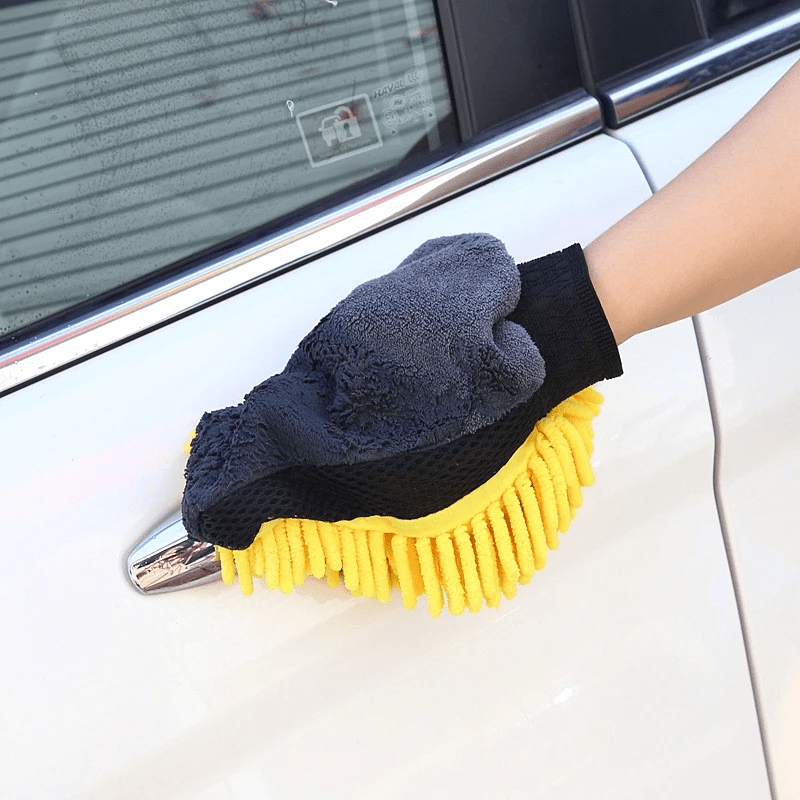 Gants de lavage de voiture en microfibre Double face, 1 pièce, gant de  nettoyage de voiture
