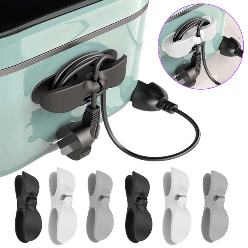 1pc-Cord Winder Organizer for Kitchen Appliances Cord Wrapper Cable  Management Clips Holder for Air Fryer Coffee Machine Wire Fixer