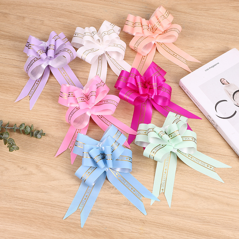 Wonderful Organza Pull Ribbon Bows DIY Craft Box Gift Flower Wrapping POM  POM Pull Bow Baskets Packaging Decorations Wholesale Pull Bow - China  Valentine's Day Gift Bows and Assorted Metallic Gift Bows