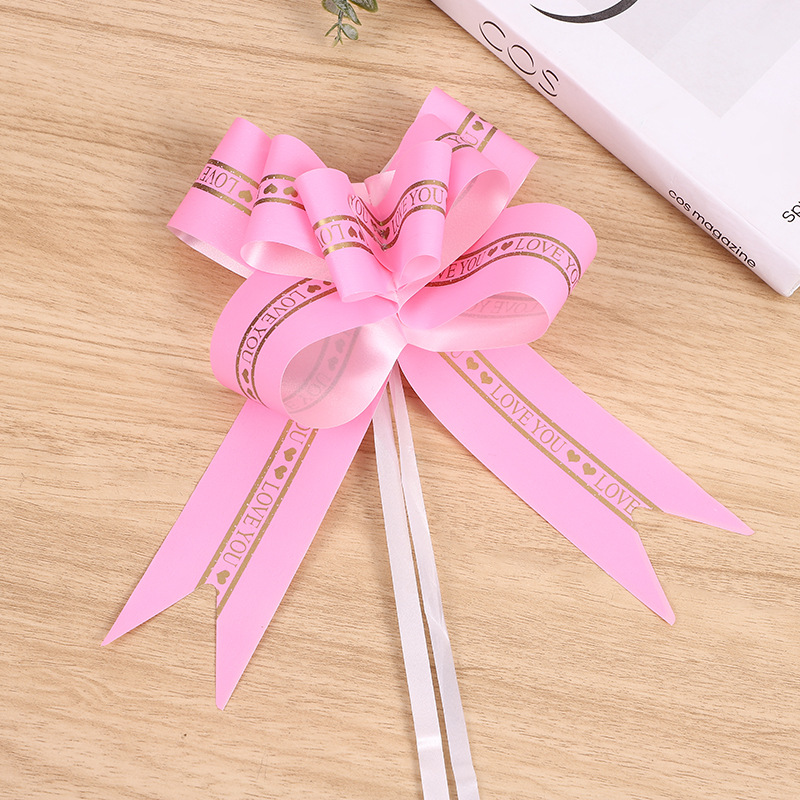 100 Pcs 5 Inch Pull Bows for Gift Wrapping, Gift Wrapping Pull