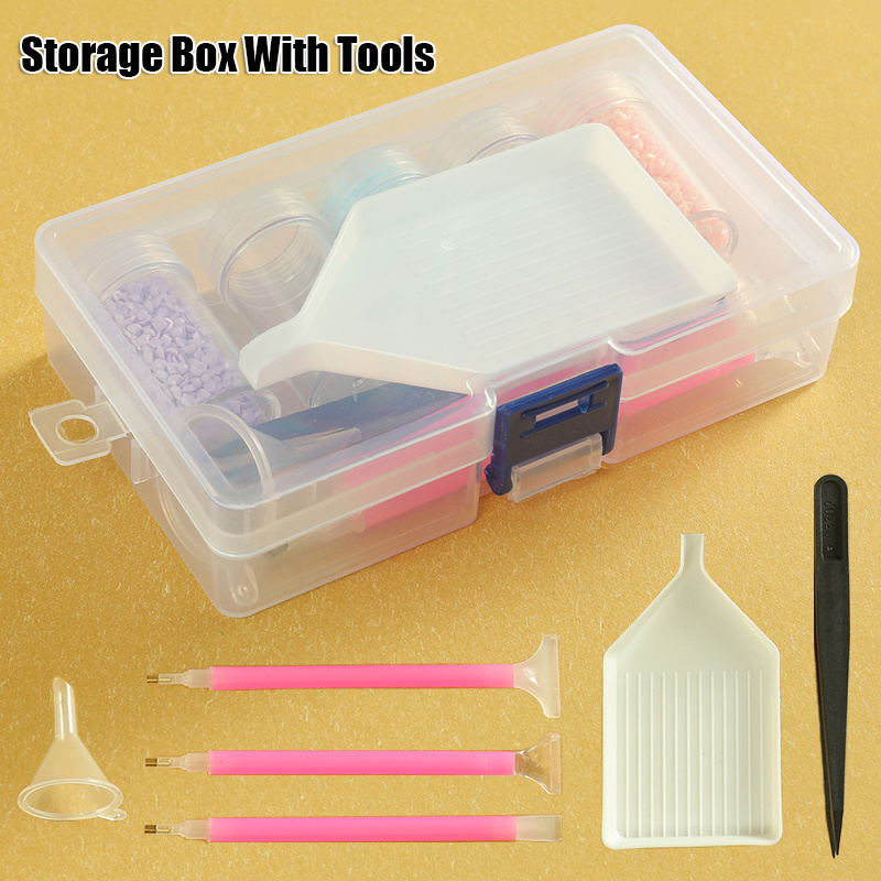 1 Set, 30 Slots DIY Diamond Painting Storage Containers, Upgraded  Accessories And Tools Pen Tray, Tools Organizer, Shockproof Diamond Art  Storage Case