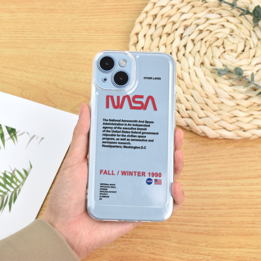 Nasa Transparent Black Lens inclusive Phone Case - Temu