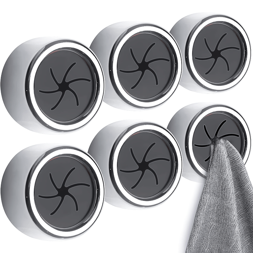 1/3pcs Strong Adhesive Towel Hooks, Free-punch Towel Holders, Round Wall  Mounted Towel Holders For Bathrooms, Kitchens And Homes, Walls, Cabinets,  Gar