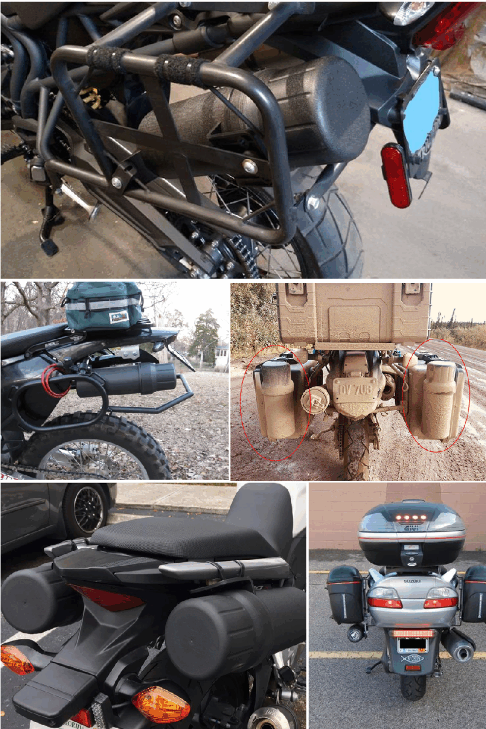 Tube à outils de moto étanche, accessoires de moto tout-terrain, boîte de  rangement imperméable