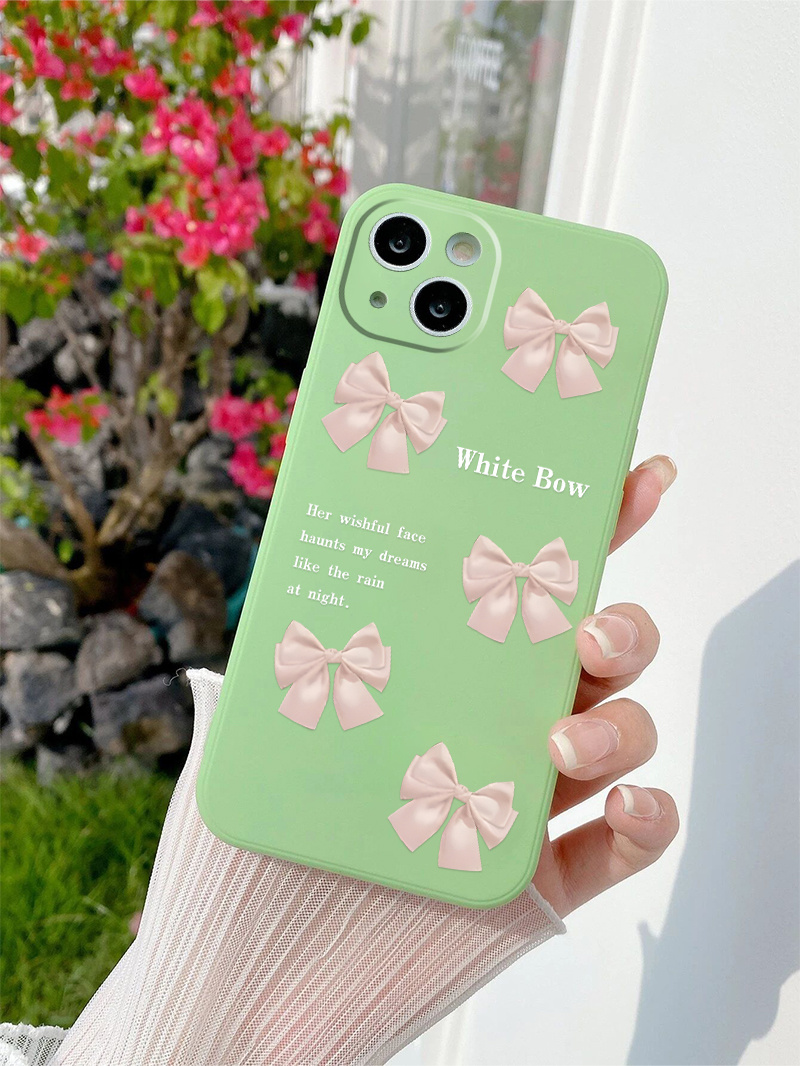 Woman girls cute bow pink butterfly phone case for iphone 11 12 13 pro max  xr