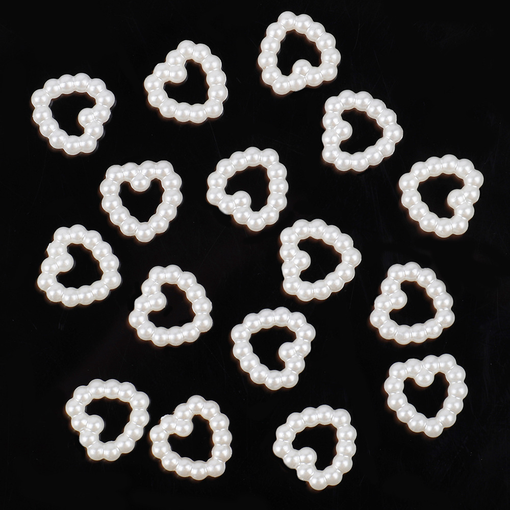 Creamy-white Pearls Heart Nail Art Charms, Mixed Flatback Pearls Bowknot  Star For Nails Design Cute 3d Acrylic Pearls Flowers Nail Charms For  Manicure Diy Crafts Jewelry Accessories - Temu