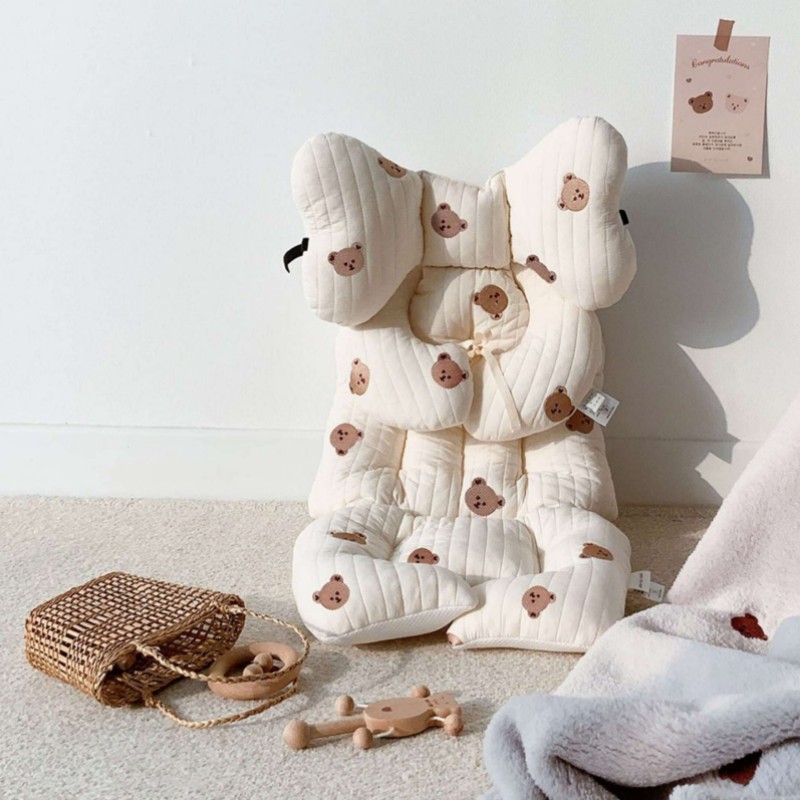 1 шт. новая вышитая накидка на сиденье для коляски, утолщенная, для осени и зимы, хлопковая подкладка для малыша, детали 1