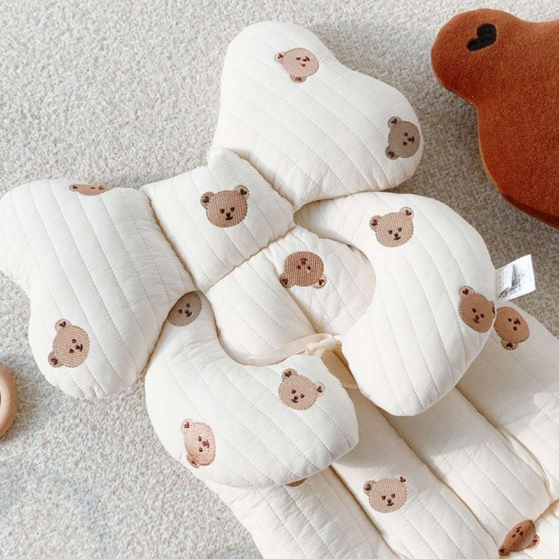 1 шт. новая вышитая подушка для сиденья для коляски, утолщенная, для осени и зимы, хлопковая подушка для малыша, детали 2