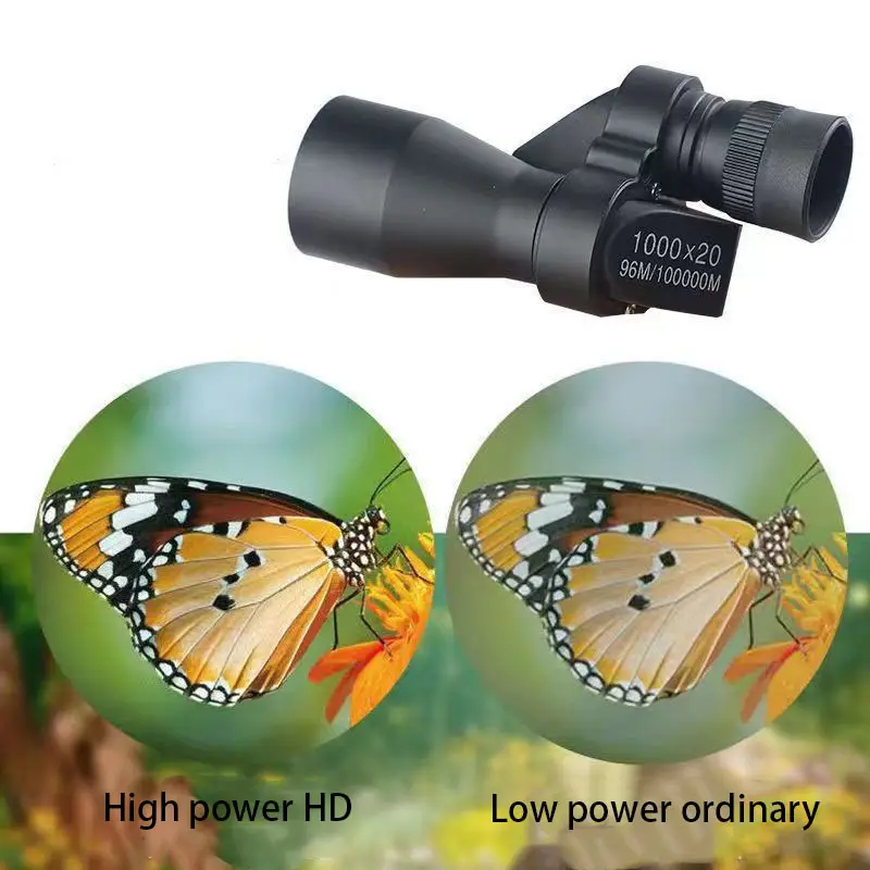 1pc portable hd mini pocket monocular telescope high magnification zoom outdoor fishing telescope for hunting camping details 0