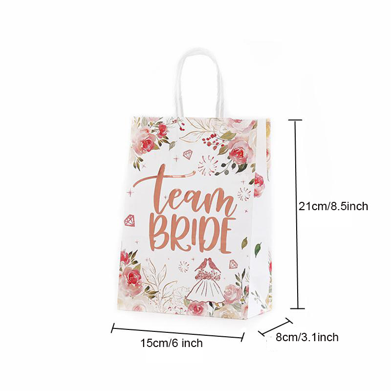 Team Bride Gift Bags With Handles For Bachelorette Party - Temu