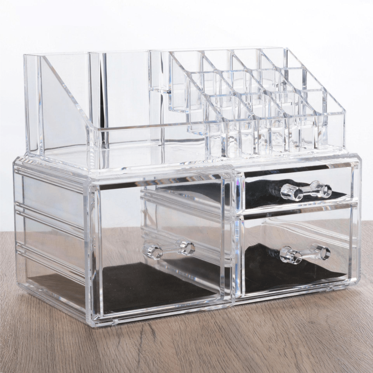 5 Tiers Storage Nail Box Acrylic Drawers Makeup Organizer Cosmetic Display  Case Transparent Jewelry Organizer Desktop