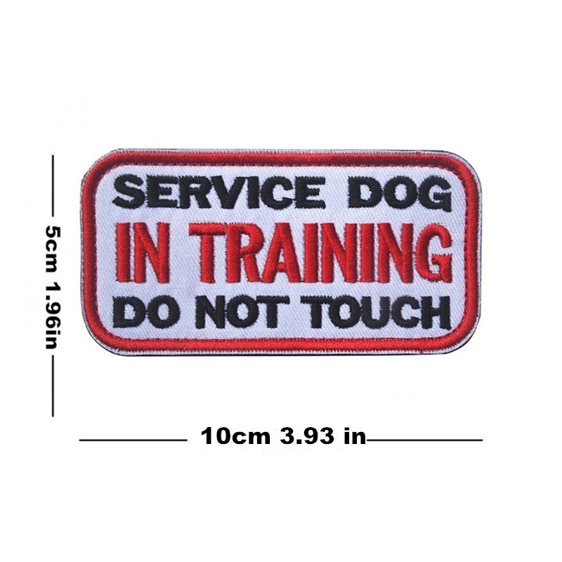 Service Dog Vest Military Embroidery Patches Badge Tactical Decorative  Sewing Clothes Accessories Dog Pets Vest Patch Insignia