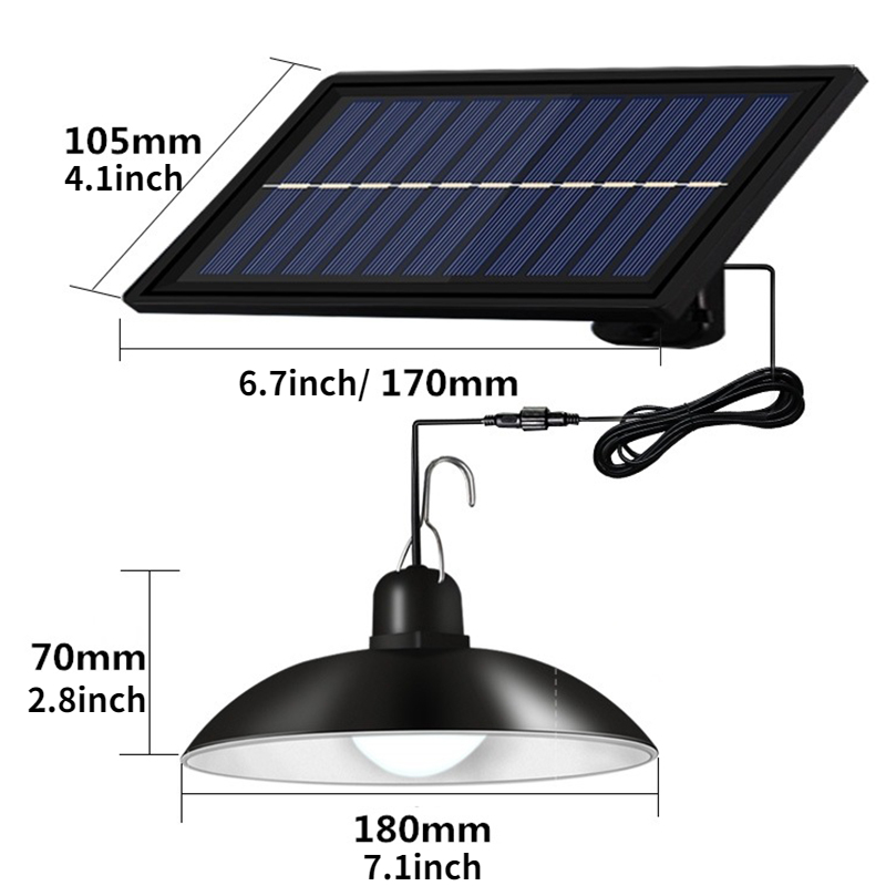 1 Pc Double Tête Solaire Pendentif Lumière Lampe Solaire - Temu France