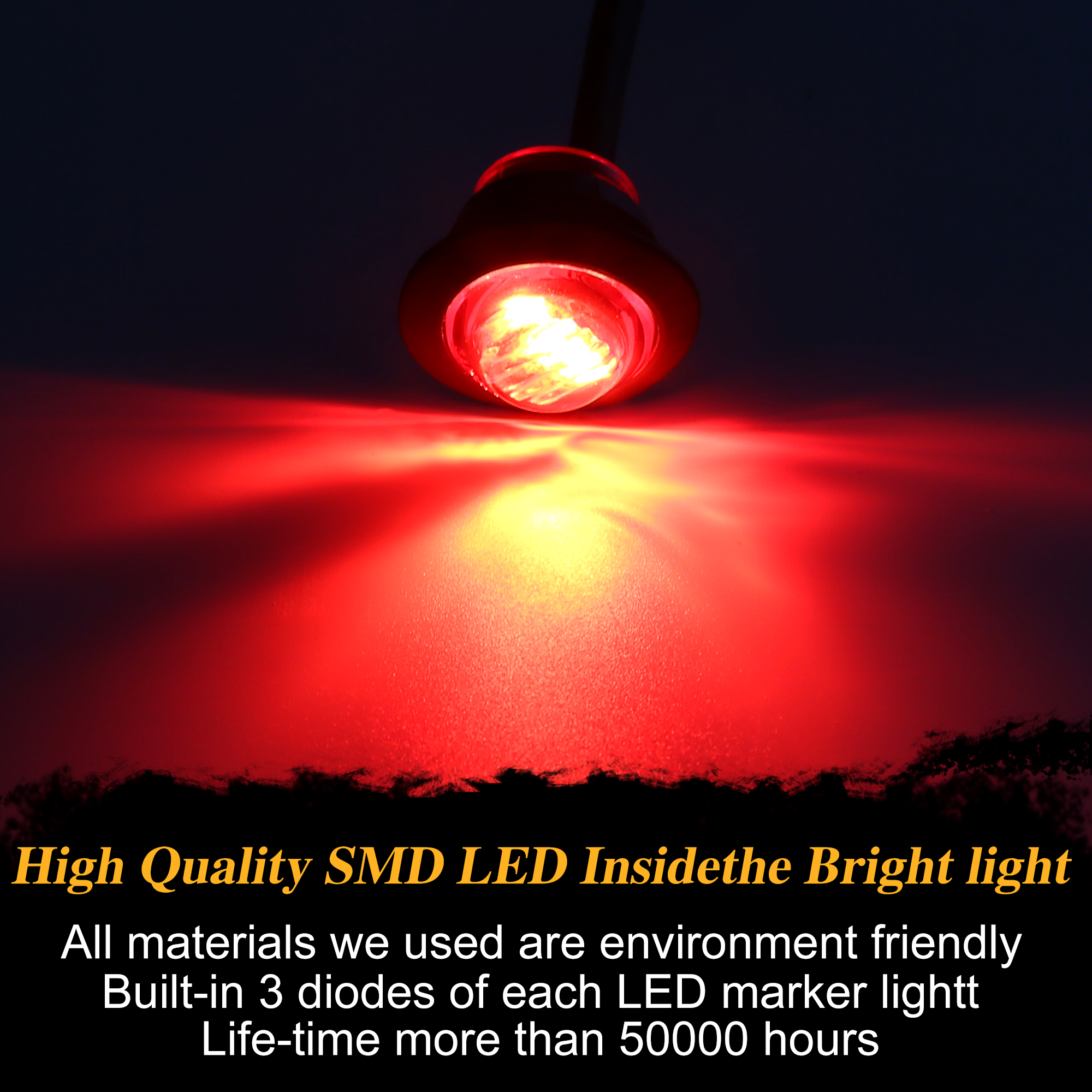 30pcs LED Side Marker Light DC12V RoundIndicateur Lampe Pour - Temu Belgium