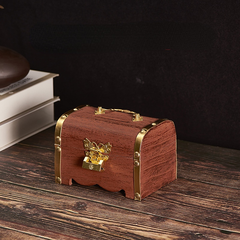 Wooden Storage Box Vintage Jewelry Box Large Capacity - Temu