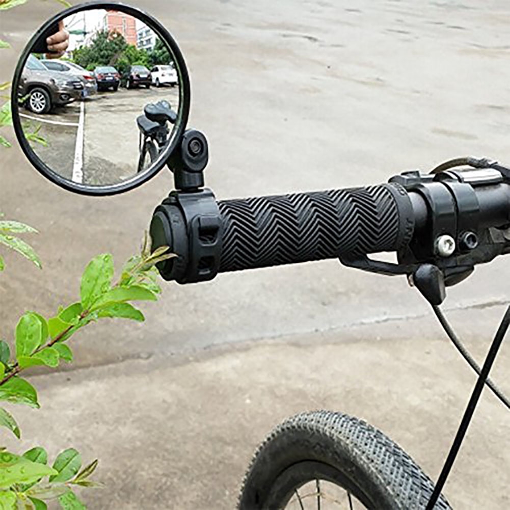 

1pc Universal 360 Rotate Adjustable Bicycle Rearview, Handlebar Wide-angle Convex Mirror Cycling Rear View For Mtb Bike