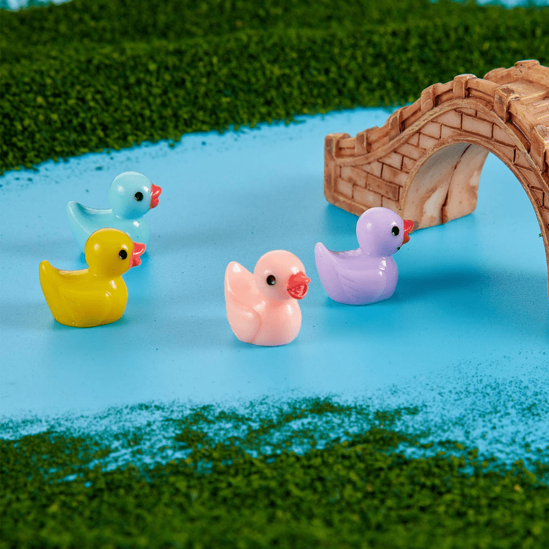 Mini Resin Ducks Tiny Ducks Miniature Duck Figures Slime - Temu