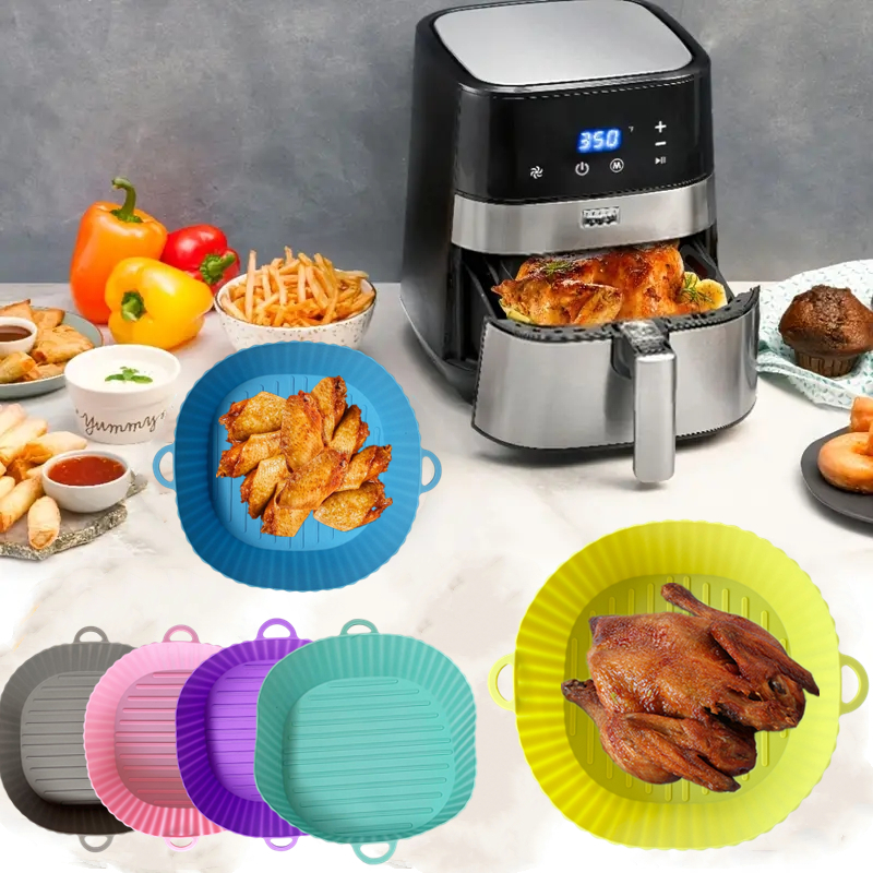Silicone Air Fryer Liners 6 Different Sizes Air Fryer Liners - Temu