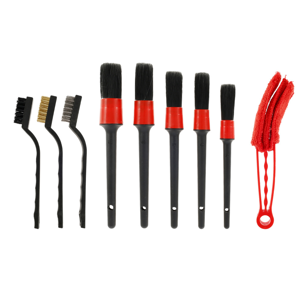 9pcs Car Detailing Brush Set Car Wash Cleaning Brushes Auto Detailing  Brushes Set For Car Seat Cleaning Car Engine Detailing Kit - Automotive -  Temu United Arab Emirates