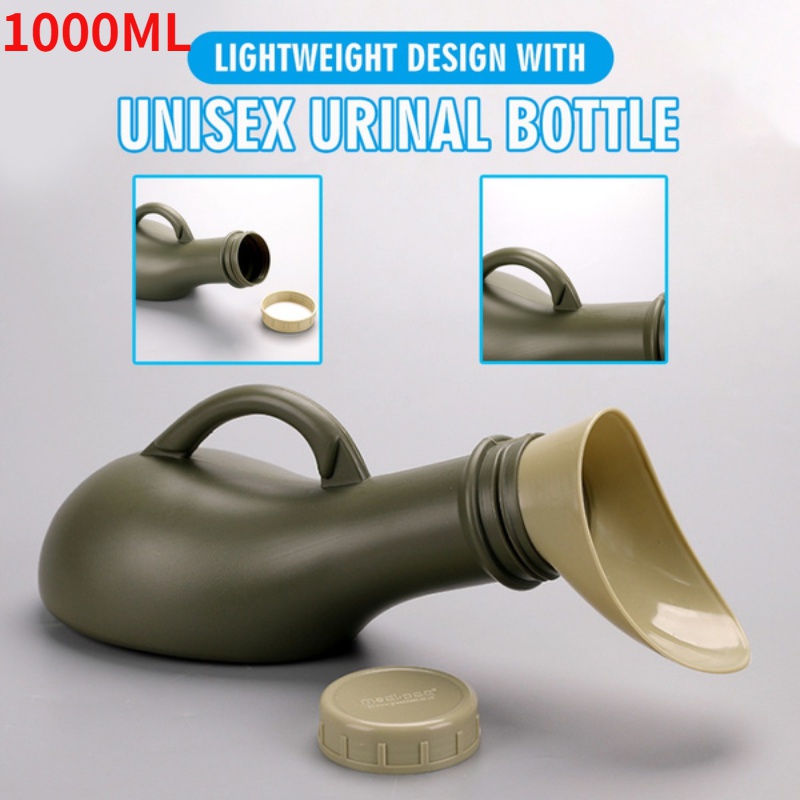 Urinoir Homme et Femme Urinoir Unisexe pour Voiture 1000ML Portable Urinoir  Voyage Réutilisable Bouteille Collector d'urine pour la Mobilité des  Personnes âgées