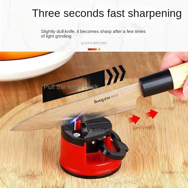 Huohou Mini Knife Sharpener One-handed Sharpening Super Suction Kitchen  Sharpener Tool sharpening stone