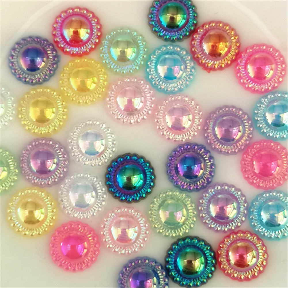 Flat Back Rhinestones Buttons Embellishments with Diamond, Sew On Crystals  Glass Rhinestone for Clothing Wedding Bouquet(20pcs) Champagne