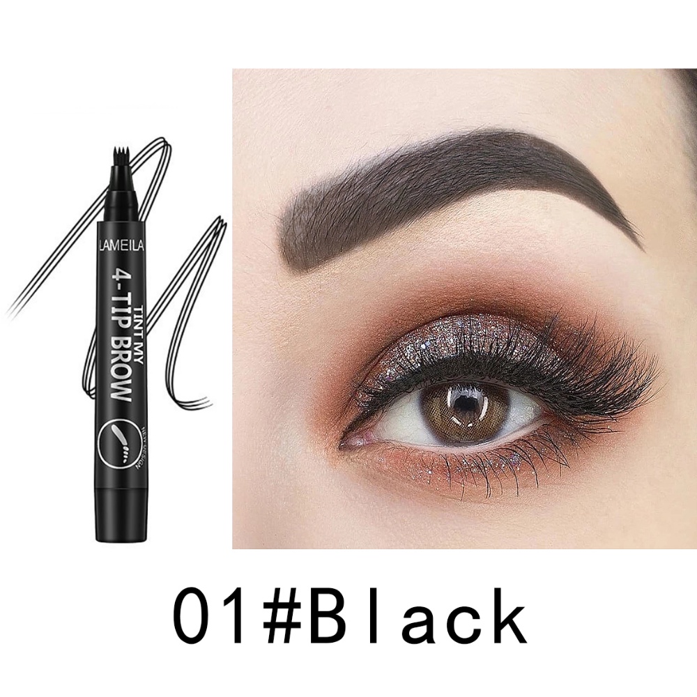 Waterproof Eyebrow Pen Microblading Eyebrow Pencil 4 Split - Temu