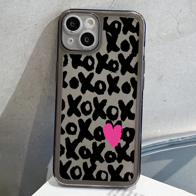 

Xh2581 Xo And Love Heart Pattern Print Silicone Protective Phone Case Anti-fall Protective Phone Case For Iphone 14 13 12 11 Xs Xr X 7 8 6s Mini Plus Pro Max Se Gift For Birthday/easter/boy/girlfriend
