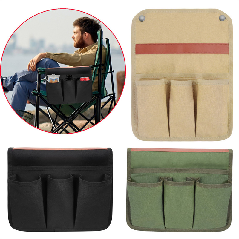 Organize Outdoor Adventures Camping Chair Armrest Storage Bag