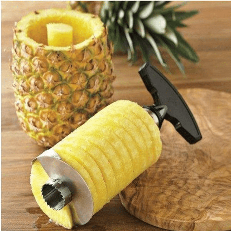 Éplucheur ananas - Vide et tranche l'ananas rapidement – CUISINE