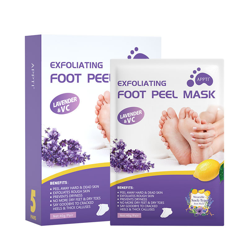 Tea Tree Foot Peel Mask For Dead Skin Callused and Cracked Heels Foot Mask  Removes Rough