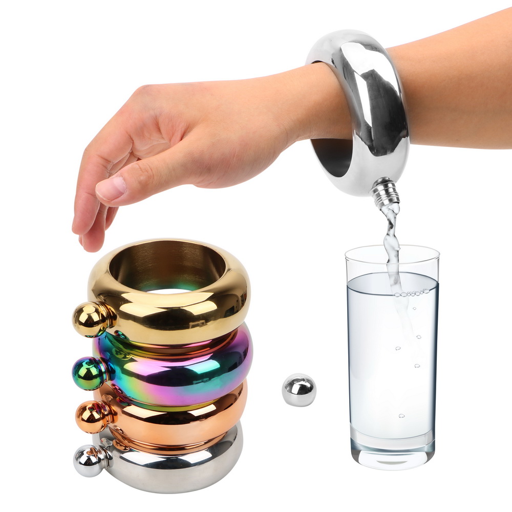 13 Genius Flasks That Look Like Everyday Things  Flask bracelet Wine flask  Flask