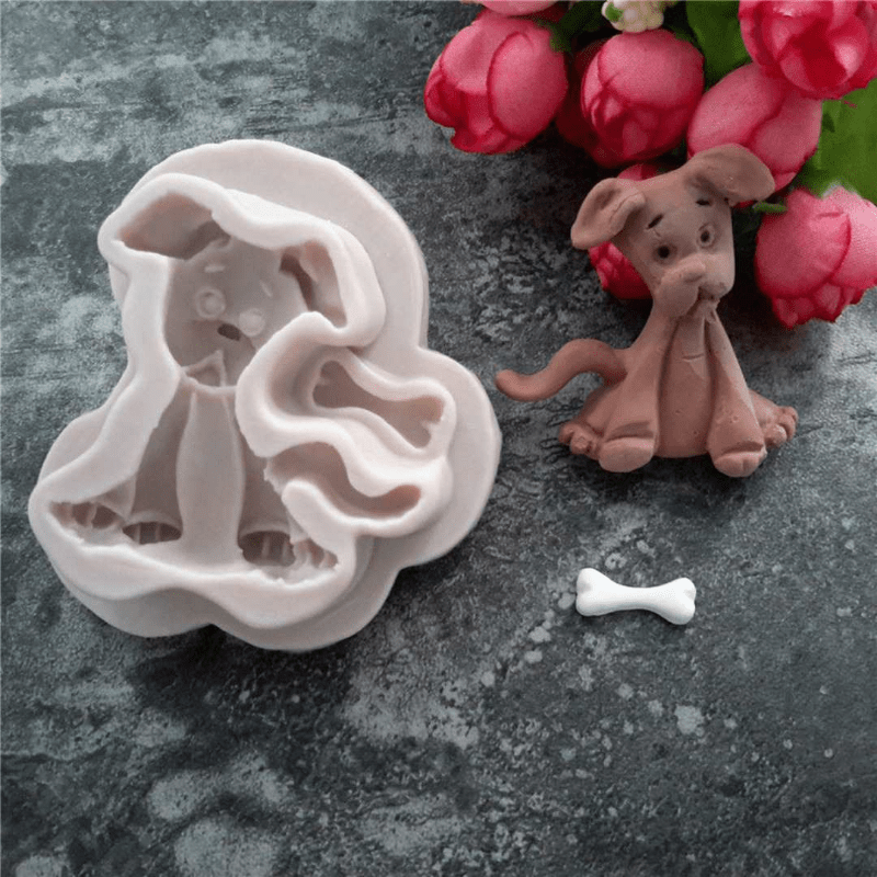 Dog Paw Bone Chocolate Molds 3d Silicone Molds Cute Puppy - Temu United  Arab Emirates
