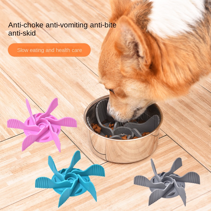 1 pc Slow Feeder Dog Bowl Anti Gulping Healthy Eating for Small Medium Size  Dogs Random Color