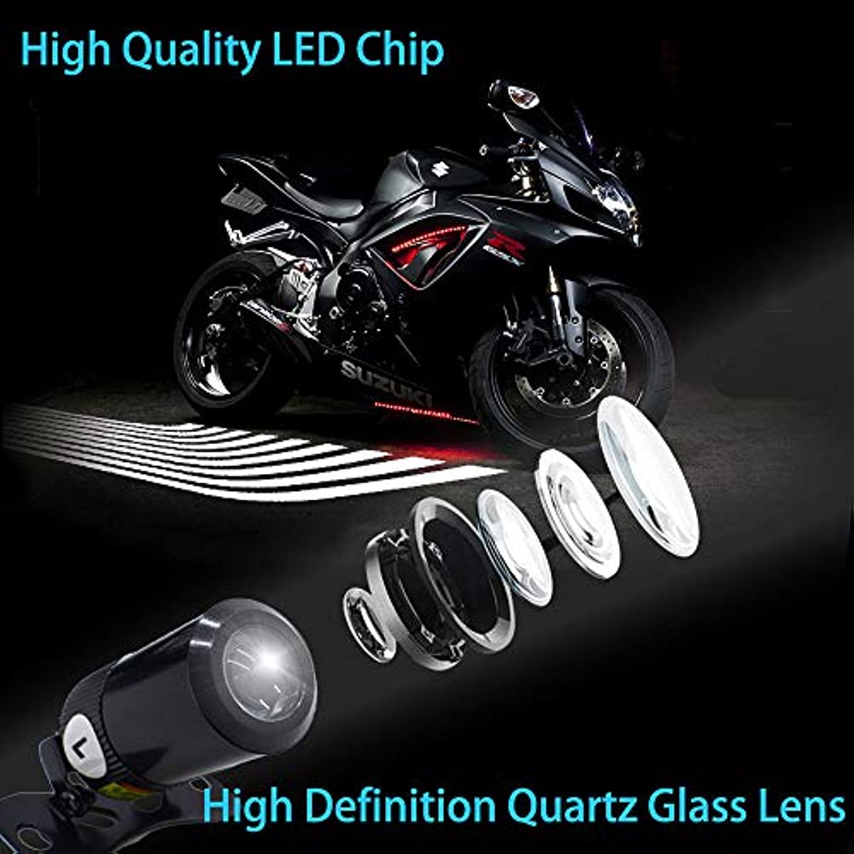 Angel Wings Motorcycle Underbody Ghost Shadow Lights Kit Temu
