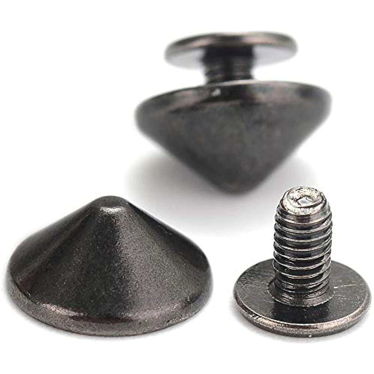  170 Pieces Multiple Sizes Cone Spikes Screwback Studs