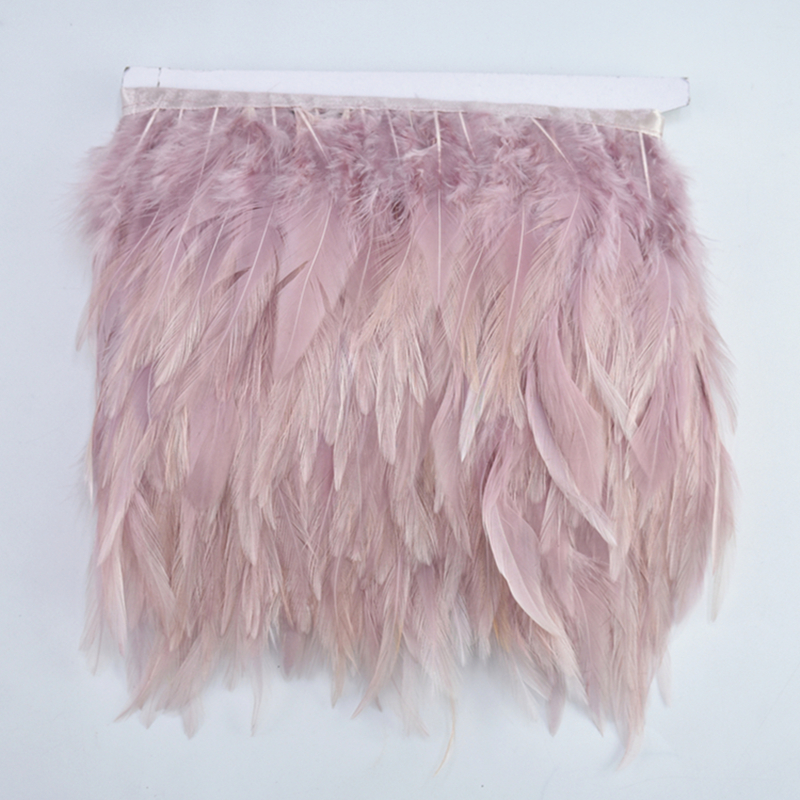 1pcs Natural Leather Pink Ostrich Feathers For Crafts Wedding