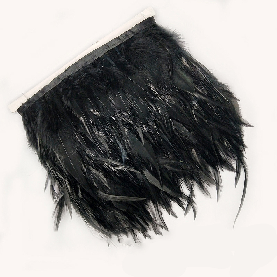  Negro Tie Dye Avestruz Plumas Recorta Pluma Natural Fringe  Vestidos de Novia Decoración Plumas para Costura : Arte y Manualidades