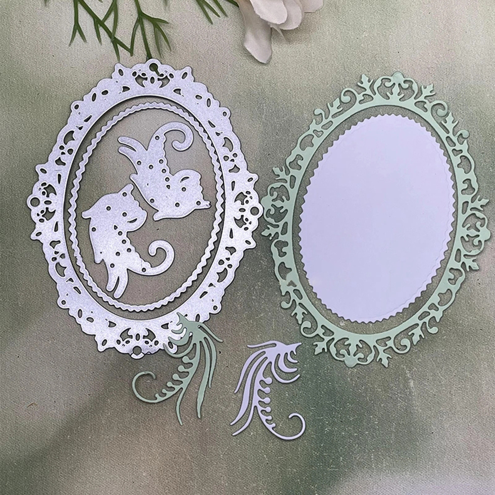 Beautiful Oval Lace Metal Cutting Dies - Perfect For DIY