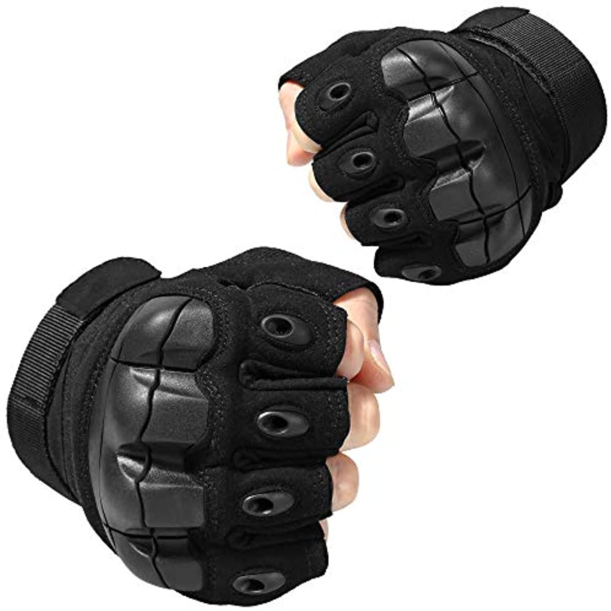 HITNEXT Guantes de bicicleta sin 2 dedos, guantes de motocicleta de  montaña, guantes de pantalla táctil, guantes de ciclismo de invierno,  guantes