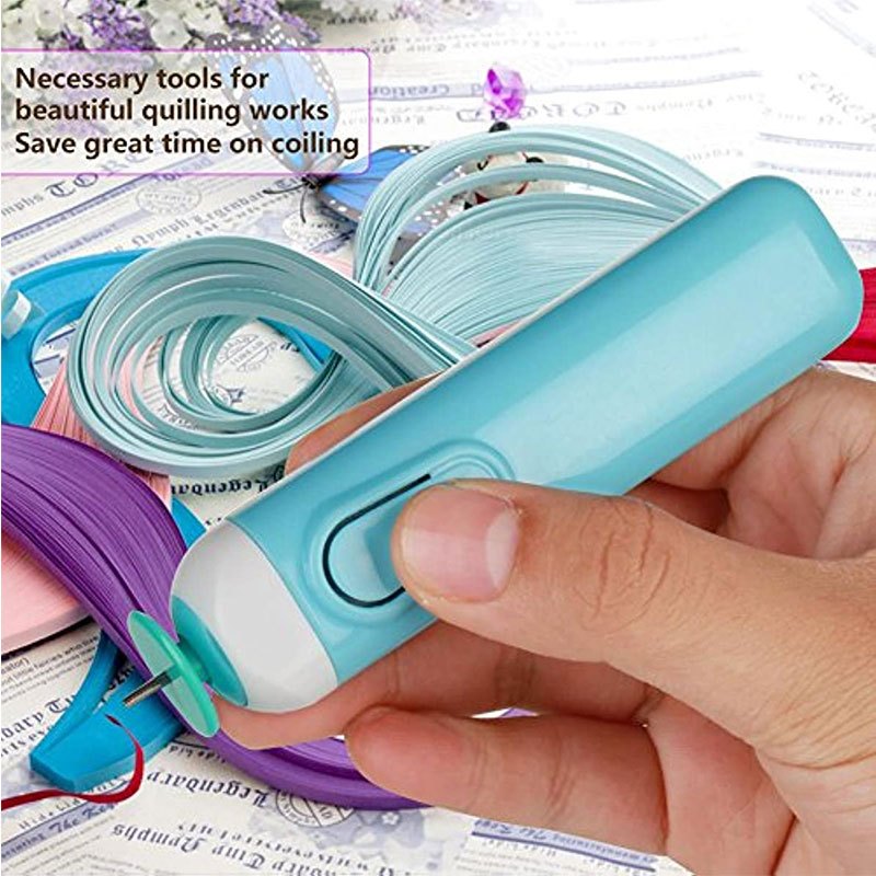 Electric Quilling Pen Curling Winder Tool DIY Roll Quilling Paper Tools New