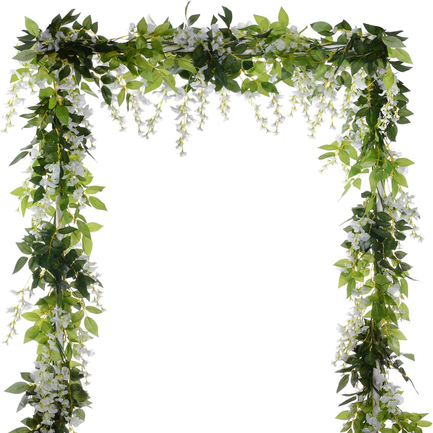 1Pc Fake Wisteria Leaf Wall Hanging Artificial Vines Faux Green Hanging  Plants For Bedroom Wall House Decor Outdoor Wedding Photography Backdrops  Non-discoloring