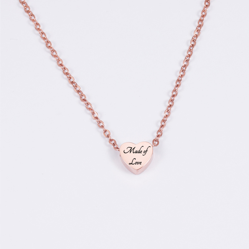 Customized on sale heart necklace