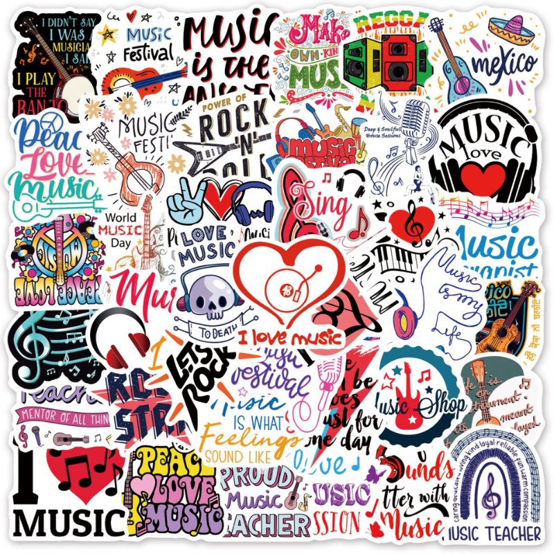 Rock Music Stickers - Temu