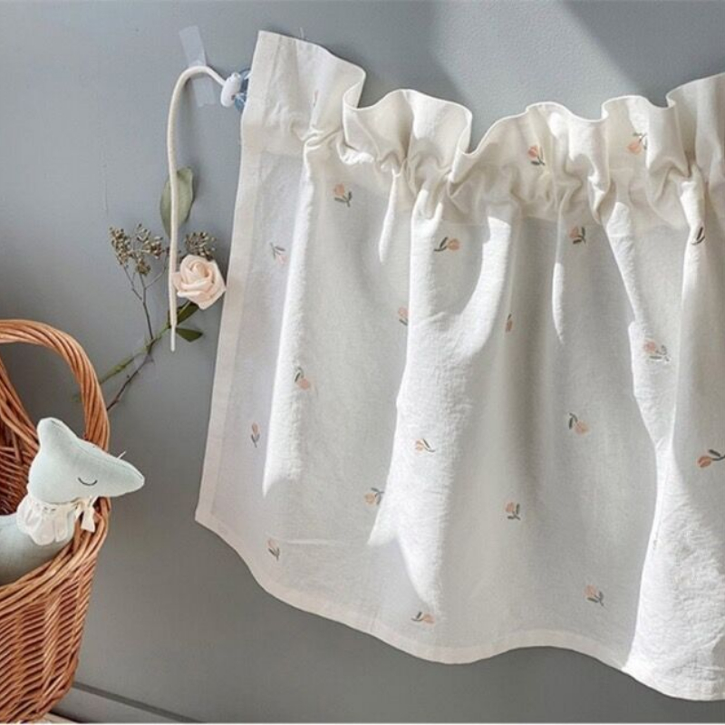 TEMU 【新商品】刺繍生地の韓国、吸盤付き格納式サンシェード付き