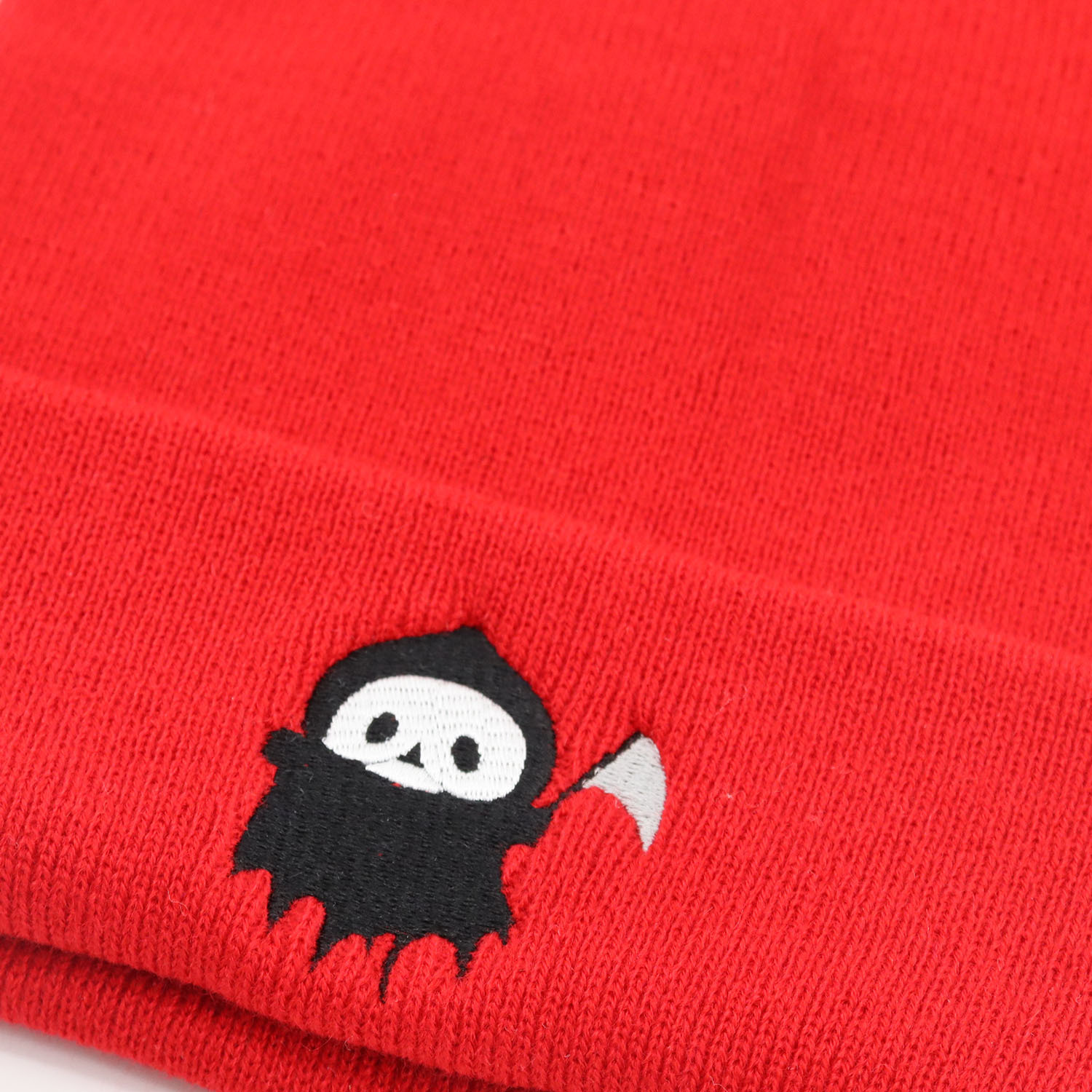 Ghost Embroidered Beanie Halloween Knitted Hat Hip Hop Warm Skull Cap