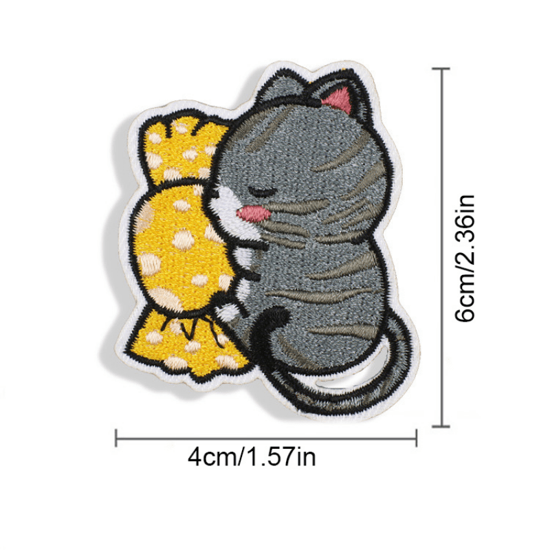 Too Cute To Care - Embroidered Iron-On Patch - ROAR Cats 