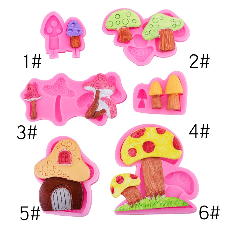  Mushroom Silicone Mold 3d For Chocolate, Candy